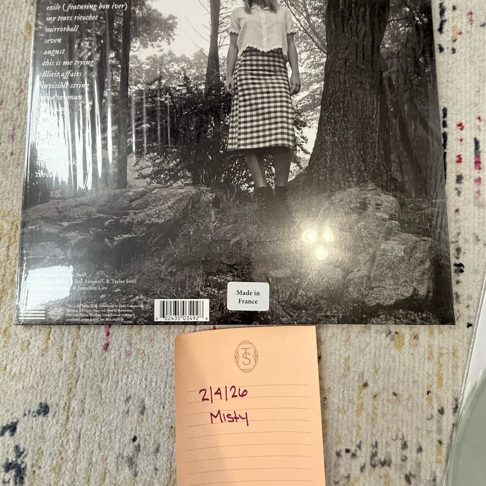Taylor Swift Folklore Vinyl - Picture 2 of 9